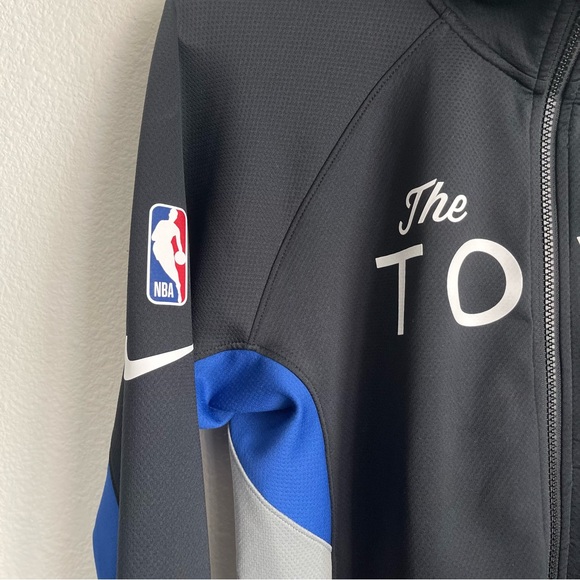 NBA Nike The Town Golden State Warriors Front Zip Hooded Therma Flex Jacket - Picture 2 of 5